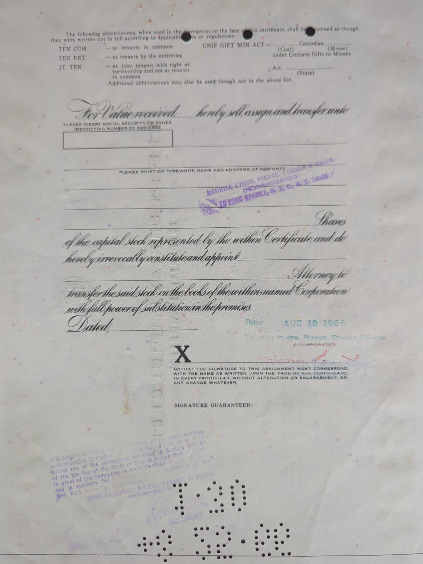 State of Economy,Stencil on Bond Certificate by Ripper1331