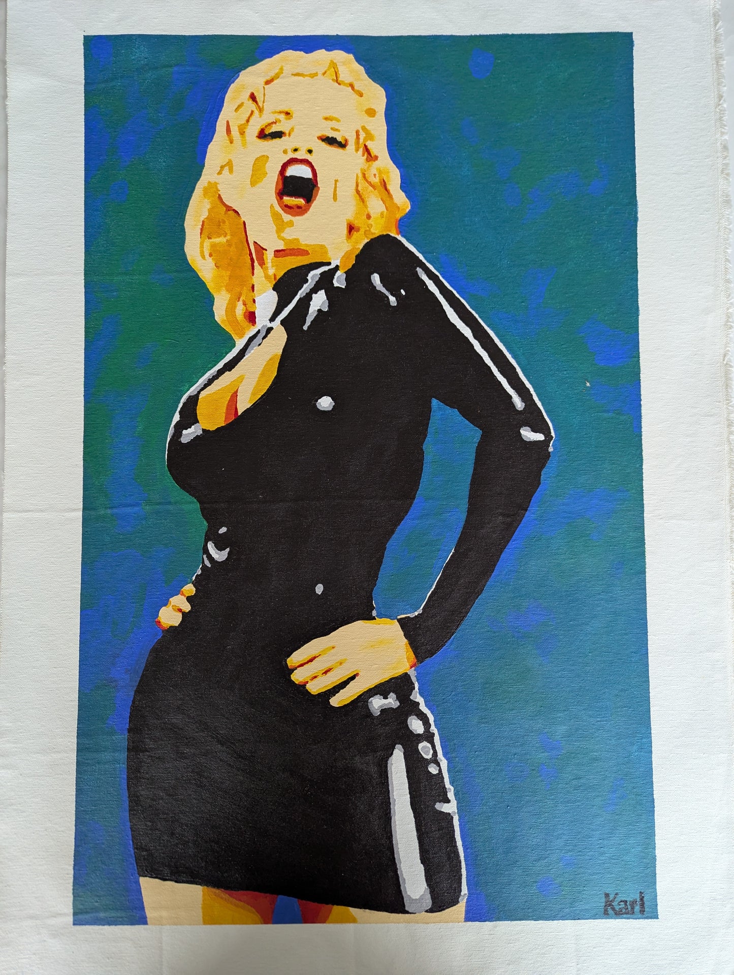 Black Dress, Acrylic on Canvas, Karl Backman