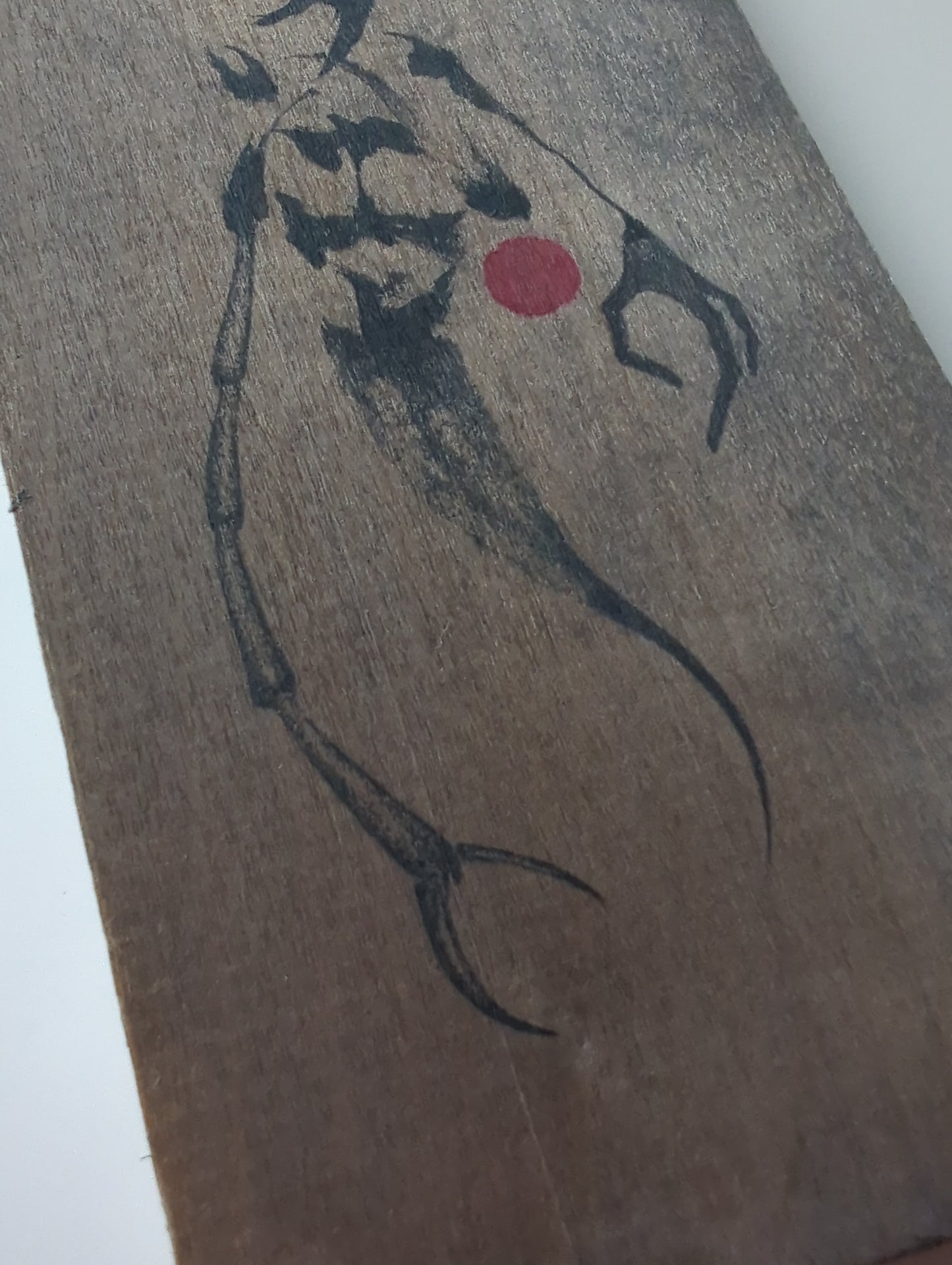 Nishi - Tirediness - 疲れ (tsukare) Mixed Media on Wood - Japanese Contemporary Art