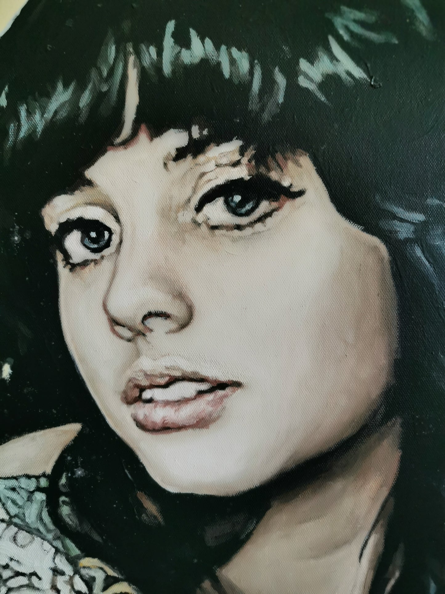 Pin-Up - Oil on canvas - hyperrealism - Japone