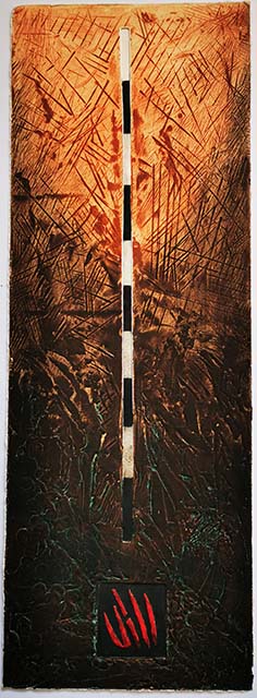 Jim Rattenbury "Alborain" Diptyque - Etching and carborundum - British Contemporary Art