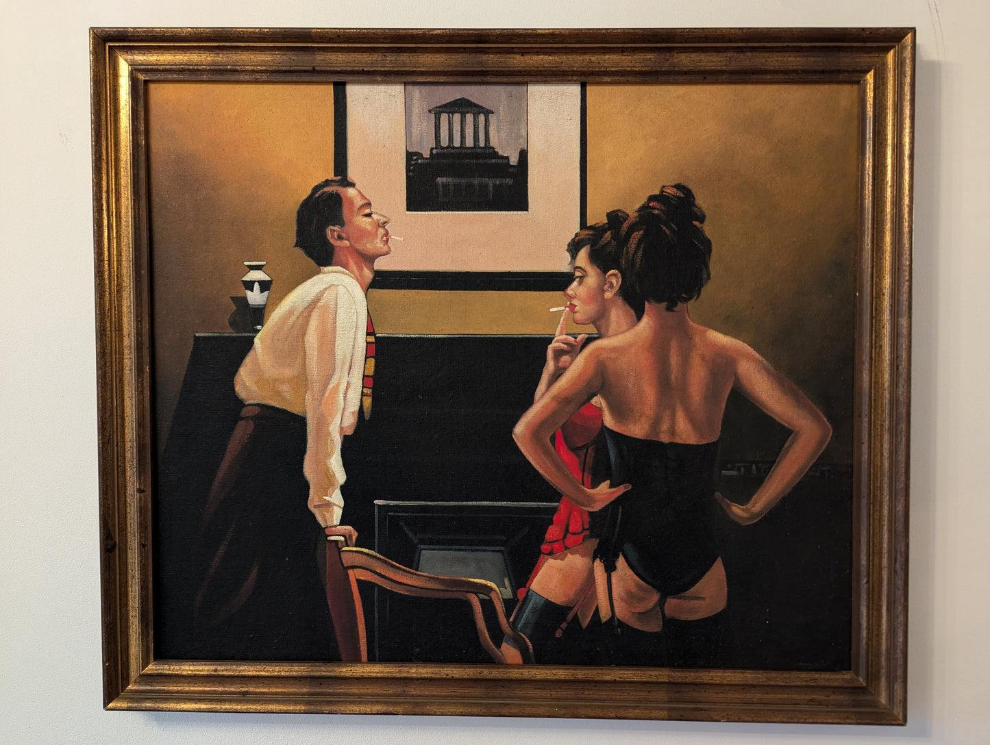 Syle of Jack Vettriano, The master of Ceremony, British art