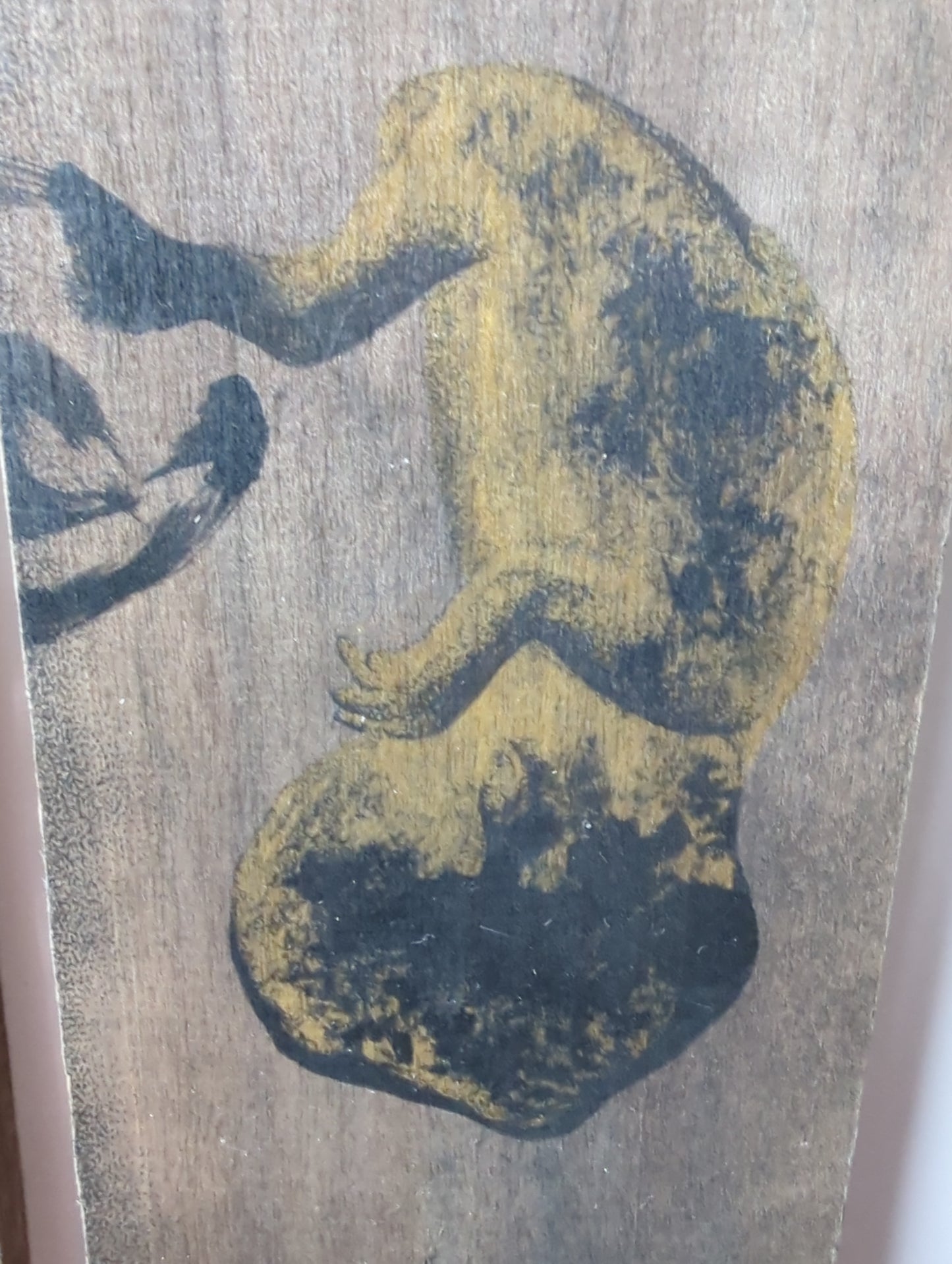 Nishi -(Taiji)- 退治  Mixed Media on Wood - Japanese Contemporary Art