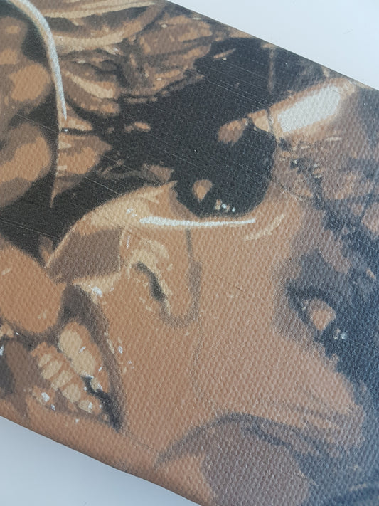 Ebenholz, Portrait, stencil on canvas (detail)