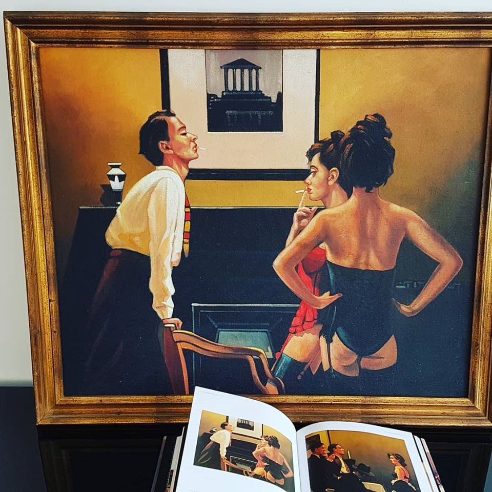 The master of ceremonies in the style of Jack Vettriano, oil on canvas