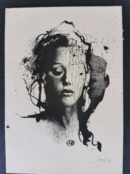 Klaus Bottger - Portrait - Etching on paper