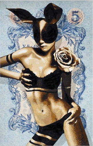 Penny Money Shot (Skin) - Stencil on Ruble 1909 - Stencilism