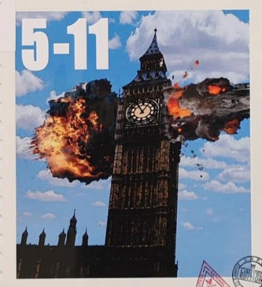 The view from Parliament Square. Limited edition print by James Cauty