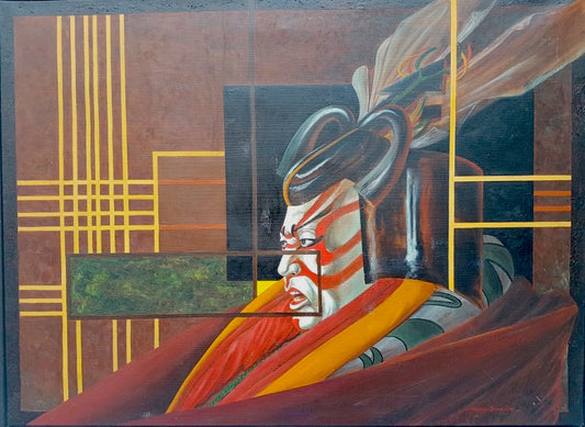 Shibaraku 1, oil on canvas by Henry Bismuth